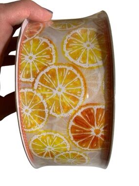 Lemon orange ribbon Member's Mark Premium NEW! 50 yards